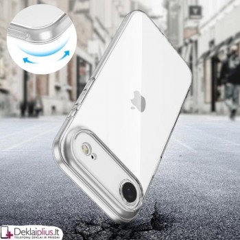 Silikoninis dėklas su kameros apsauga 2.0 mm storio - permatomas (Apple Iphone Air) Silikoninis dėklas su kameros apsauga 2.0 mm storio - permatomas (Apple Iphone Air)